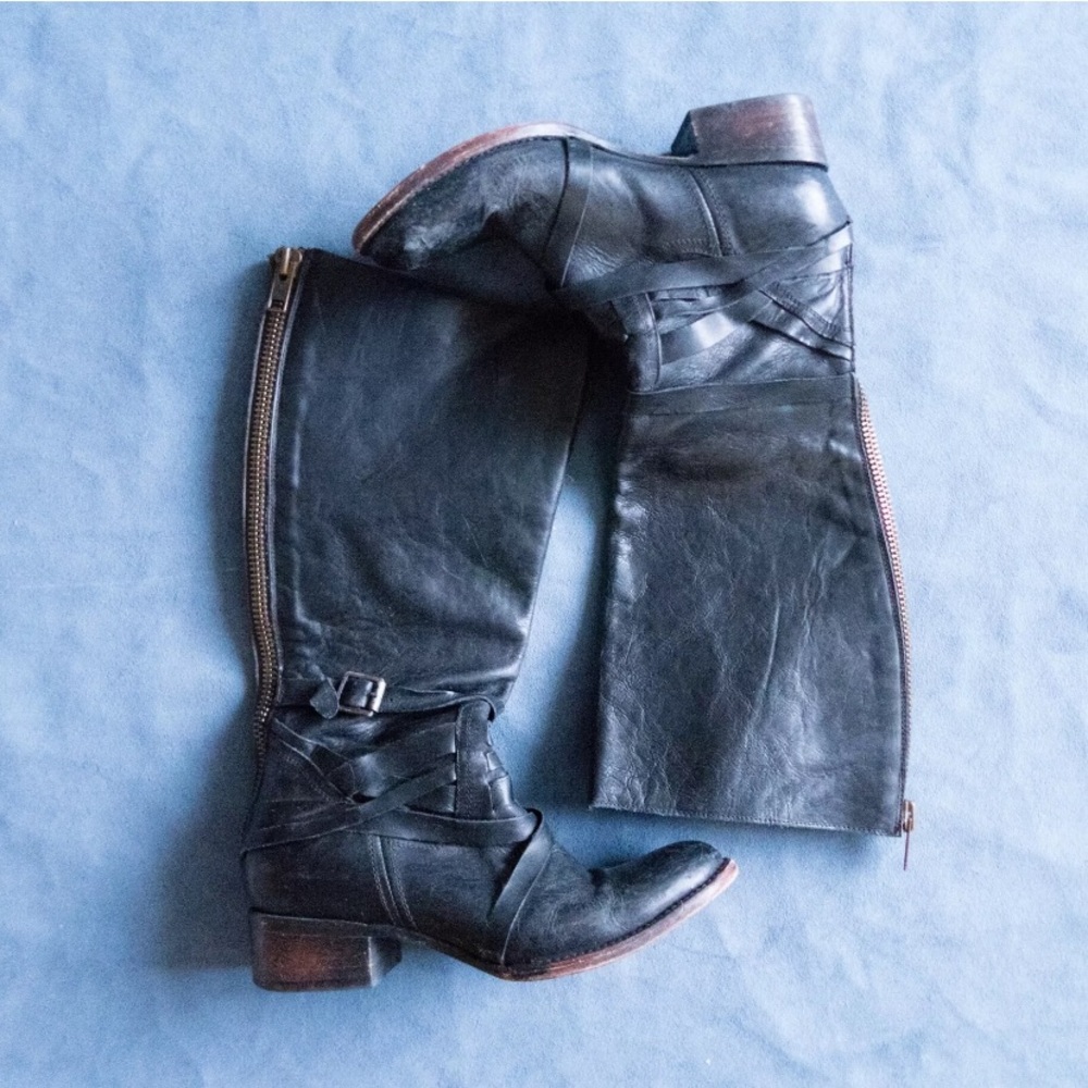 Freebird by Steven Zipper Mid Calf Boots size 10